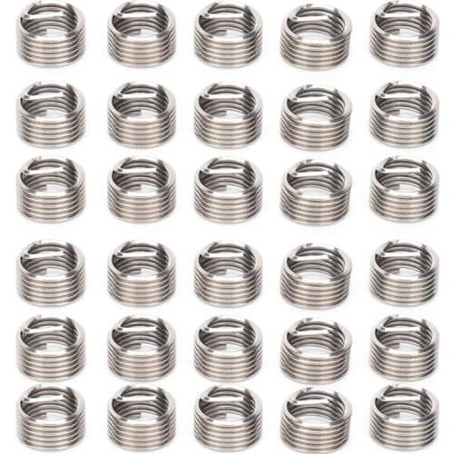 50Pcs Thread Inserts Male Female Reducing Nut Repair Tool Stainless Steel Fastener M10x1.25 Screw Nut