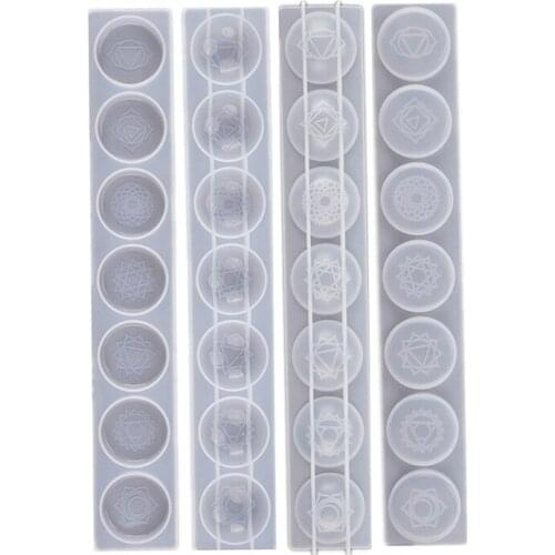 7 Chakras Silicone Mold Casting Resin Mold for DIY Craft #W0