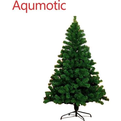 Aqumotic Green Artificial Christmas Tree with Accessories Xmas for Home Garden Party Ornament Adornment Santa Pine Trees