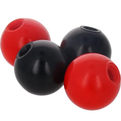 1~8PCS Bakelite Spherical Knob M10 Thread Diameter 32mm~40mm Machine Tool Replacement Black Red Spherical Bakelite Lever Knobs