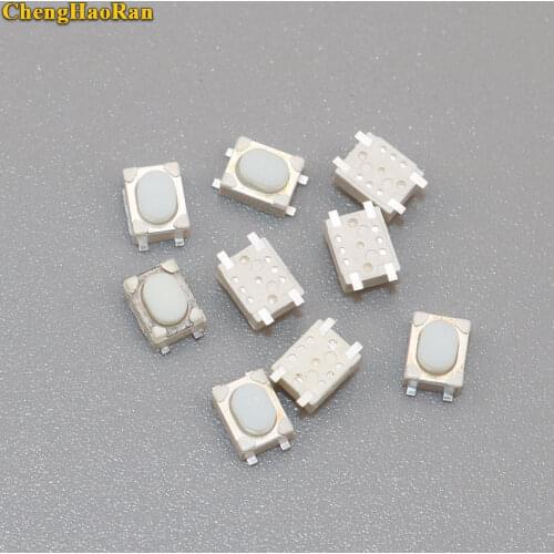 ChengHaoRan 50PCS SMD 4Pin 3X4X2.5MM White Tactile Tact Push Button Micro Switch Momentary 3*4*2.5