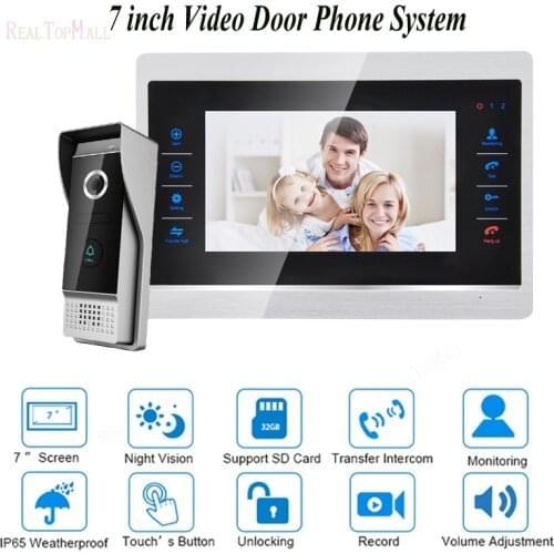 Door Video Camera Video Doorbell System with Camera Security 1200TVL 1V1 Home Apartment Entry Kit