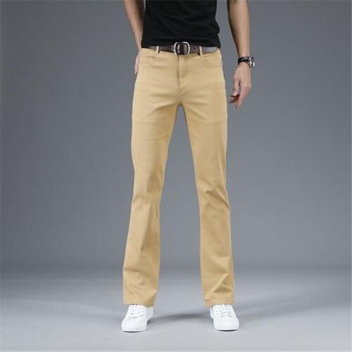 Jeans Men 2020 New Mens Micro-FIare Denim trousers Classic Designer Casual FIared pants Mens Denim Straight pants