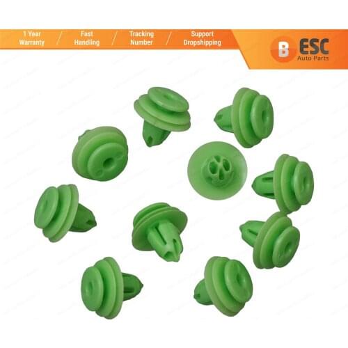 10 Pieces Door Panel Interior Trim Retainer Green Clip For Honda 91560-SZW-003