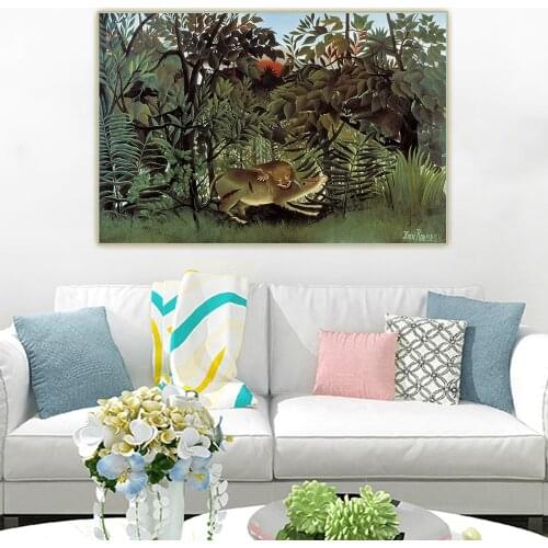 Holover Henri Rousseau"The Dream,1910"Canvas Oil Painting Western Art Decor Poster Wall Aesthetic Home Room Interior Decoration