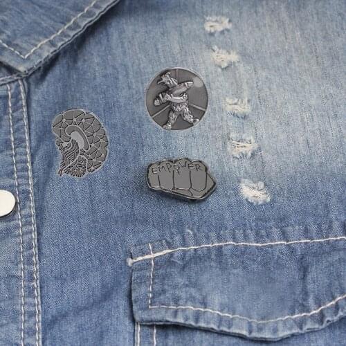 KANG TUO Brooches Letter On Clothes