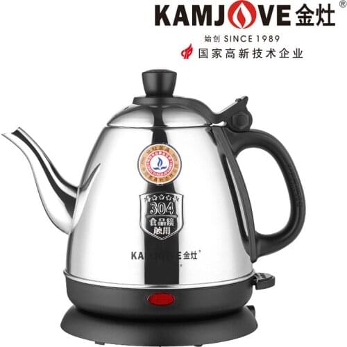 Chinese Metal Heat Resistant Kettle Large Kettle Induction Teapot Stainless Steel Goose Beak Whistle Bouilloire Teapot EH50KE