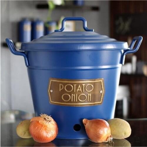 Onion Potato and Garlic Storage Container Box Red Blue White Pink Basket Organizer Big Food Container For Kitchen Storing Onion