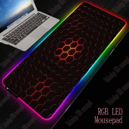 MRGBEST Hexagon Geometry Mouse Pads Gamer Big durable rubber base Precision weaving cloth mice mat for home or office desk pad