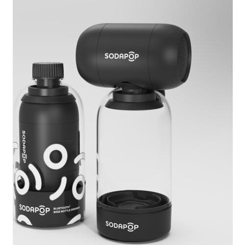 SODAPOP Creative Bottle Bluetooth Speaker Portable AUX HANDSFREE Waterproof Sound Bass Subwoofer Small Speaker with microphone