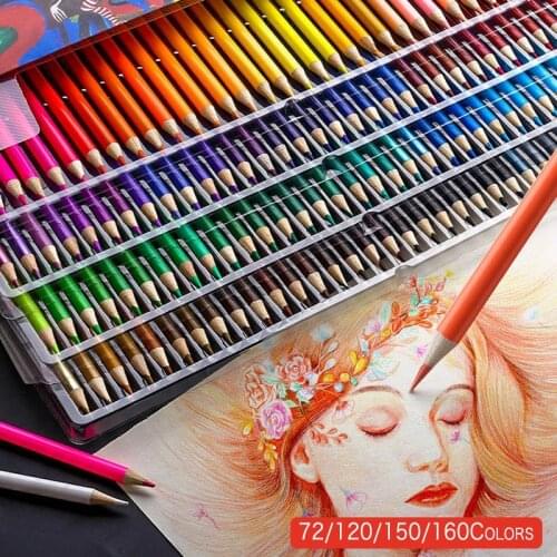 Oily Colored Pencil Set Drawing Sketch Hook Line Pen Oily Pigment Handwriting Art Supplies