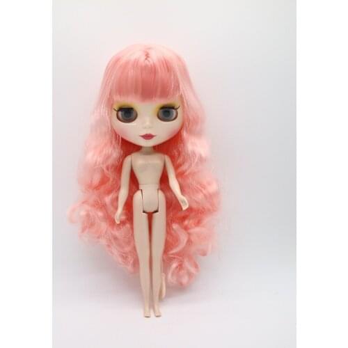 Nude blyth Doll,pink hair Factory doll ,Suitable For DIY ksm32147