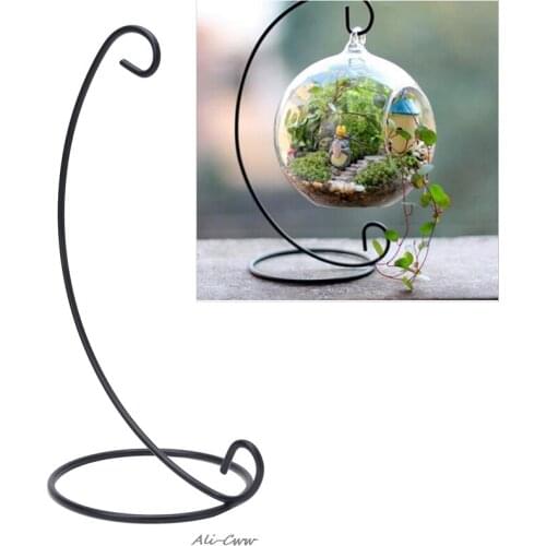 Hanging Glass Flowers Plant Vase Stand Holder Terrarium Container Micro Ecological Landscape Flower Bottle Rack Hook