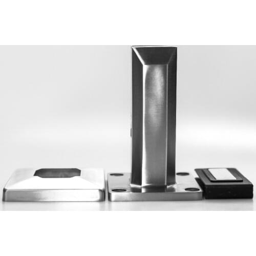 Satin Glass Duplex Stainless Steel Fencing Spigot For Swimming Pool Parts