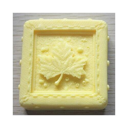 Silicone mold Maple Leaf pattern square shape handmade soap mold Fondant cake decoration mold resin clay craft mold DIY tools