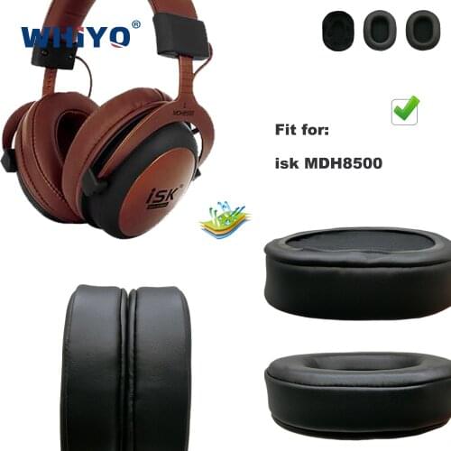 Replacement Ear Pads for isk MDH8500 MDH 8500 MDH-8500 Headset Parts Leather Cushion Velvet Earmuff Earphone Sleeve Cover