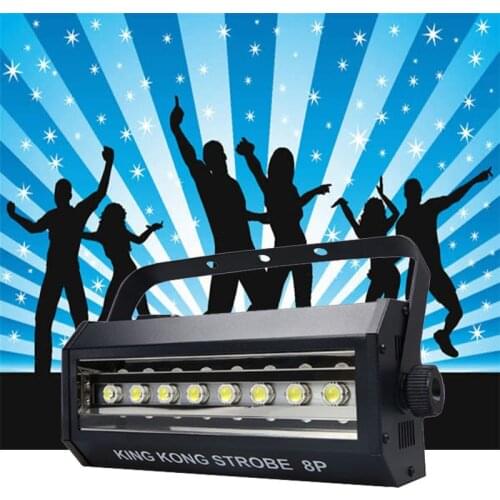 High brightness King Kong 8P strobe 200W LED Strobe DMX Sound control DJ Disco Bar Party Show Stage Lighting LED Projector