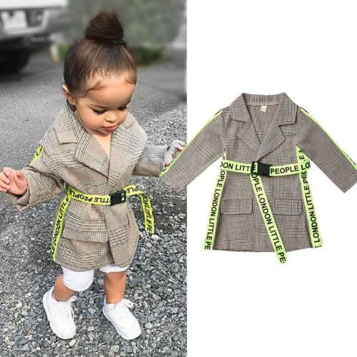 Citgeett Autumn Toddler Kids Baby Girls Clothes Jacket Fall Winter Outwear Windbreaker Spring Long Sleeves Coat
