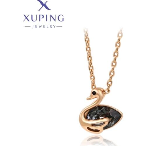 Xuping Jewelry Fashion New Charm Crystal Pendant Necklace of Gold Color A00491359