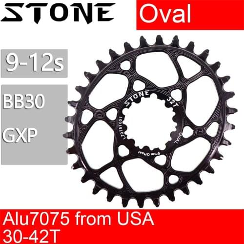 Stone Oval Chainring 0 mm Offset XX1 Eagle X01 X7 X0 X9 S1400 30T 32 34 36T Bike Bicycle Direct Mount Chainwheel for Sram BB30