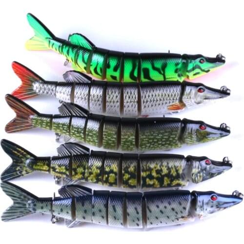 1pcs High Quality Jointed Hard Lure Sinking 8 Segments Artificial Bait Fishing Wobblers Lifelike Crankbait 20CM 70G