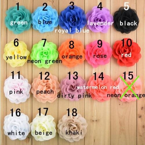 100pcs/lot 3" Soft Chiffon Rose Petal Flowers ,Wholesale Fabric flower, Headband Flowers, Chiffon Sara Flowers