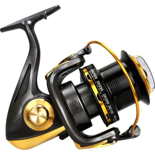 10000 Series 12+1 BB 4.6:1 Full Metal Spool Jigging Trolling Long Shot Casting Saltwater Surf Spinning Big Sea Fishing Reel