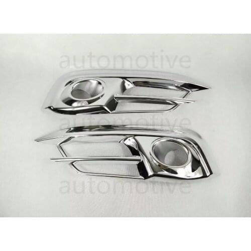 2PCS Chrome Front Fog Light Lamp Cover Trim Decoration For Honda CIVIC 2016