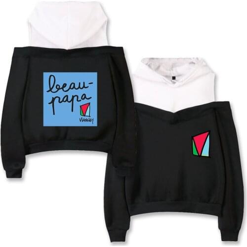 2021 Vianney Off Shoulder Hoodies Sweatshirt Harajuku Sexy Womens Pullover Girl Hoodie Sweatshirts Loose Classic Clothes