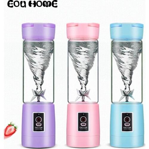 380ml Electric Juicer Cup Portable USB Rechargeable Juicer Citrus Blender vegetables fruit Milkshake Squeezers Reamers Bottle