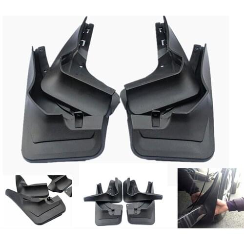 4pcs Premium Auto Front&Rear Heavy Duty Molded Flares Splash Mud Flaps Guards Fenders For Mercedes Benz GLE Series 2015-2019
