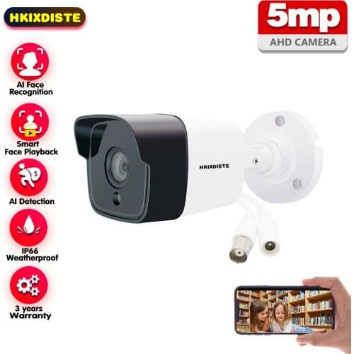 HKIXDISTE AHD Analog High Definition Surveillance Camera 4K 8MP AHD-H 5.0MP 720P 1080P AHD CCTV Camera Security Indoor Outdoor
