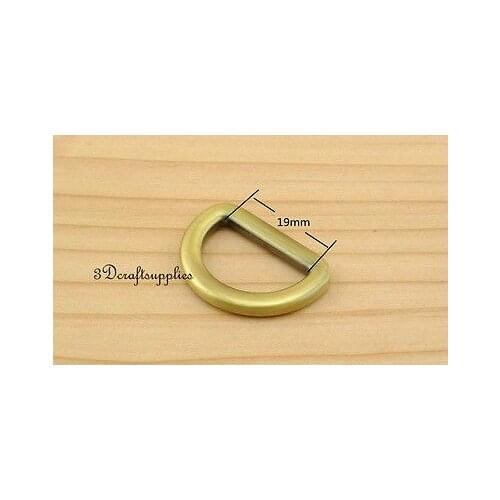 D ring d-rings purse ring alloying anti bronze 19 mm 3/4 inch 14pcs AT63