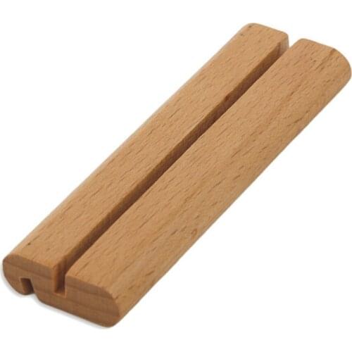 Wood Label Holder Card Holder Rack Poster Card Note Memo Price Tag Display Menu Stand Countertop Sign Clip Stand