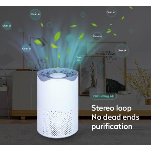 Uv Sanitizer Bactericidal Usb Air Purifier Hepa Particle Filter Sterilizer Portable Mite Uv Sterilization Ultraviolet Light 2021