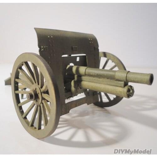 DIYMyModel 1:25 Scale Poland Putilowka 75mm Howitzer Canon DIY Handcraft PAPER MODEL KIT Handmade Toy Puzzles