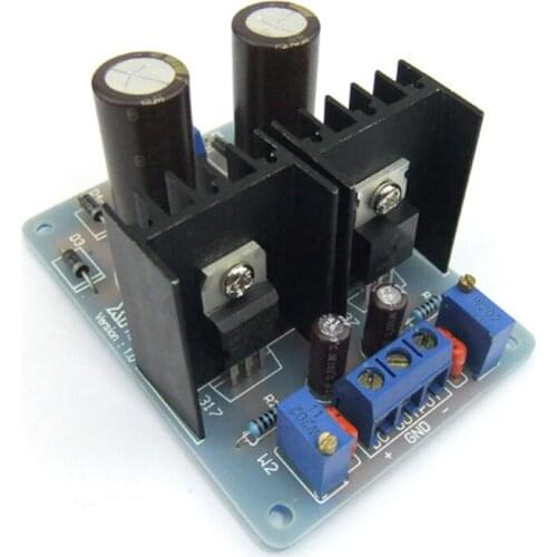 LM317 Adjustable Power Supply Finished Board AC 1.5-18 V to DC 2-25V Dual Power Supply Adjustment Module