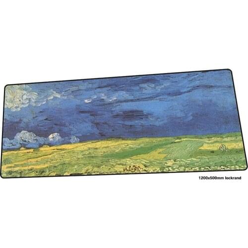 Van gogh mouse pad 1200x500mm mousepads cheapest gaming mousepad gamer large personalized mouse pads keyboard pc pad