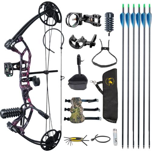 1Set Newest 10-40lbs Archery Compound Bow Adult Right Hand 7Colors For Outdoor Sports Hunting Training Shooting Accessories