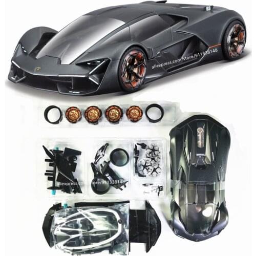 Maisto 1:24 Lamborghini Terzo Millennio Assemble Model kits Assembly line die-cast precision model car Model collection gift