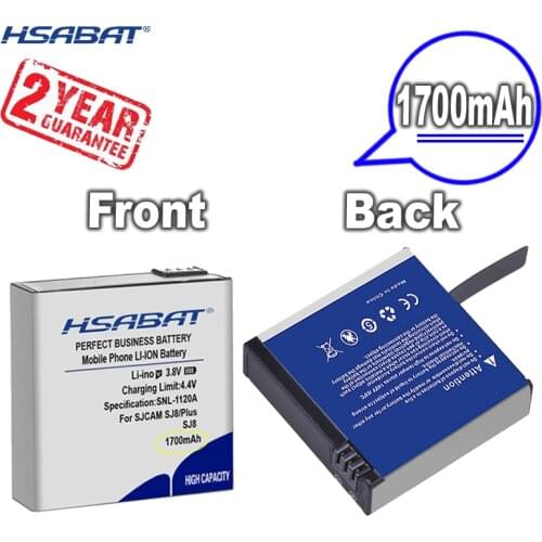 New Arrival [ HSABAT ] 1700mAh Replacement Battery for SJCAM SJ8 PRO for SJ Cam SJ8 Plus Action Camera for SJ8 Air