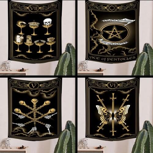 Tarot Brand New Product Indian Mandala Tapestry Witchcraft Tapestry Bohemian Style Decoration Home Decoration Hippie Mattress