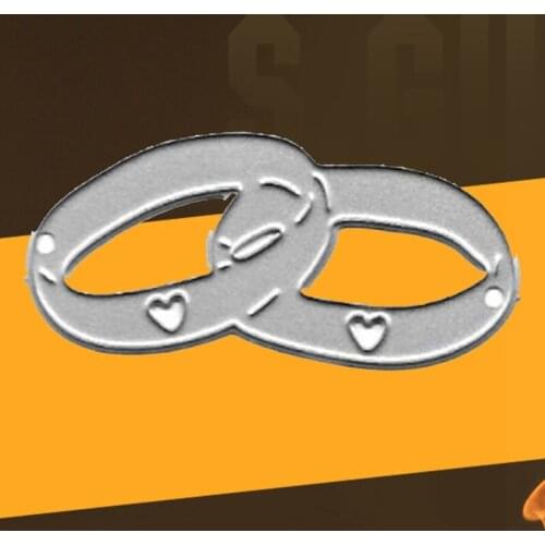Wedding Rings Metal Cutting Dies Stencil Craft Card Making DIY Scrapbooking Stamps Embossing Cutting Dies