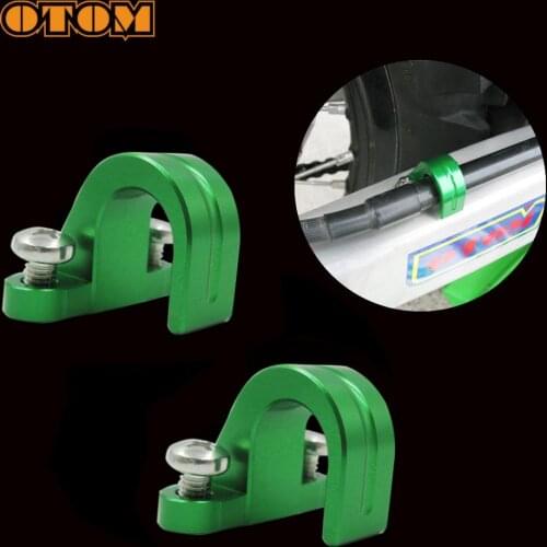 OTOM For KAWASAKI KX250F KX450F Motorcycle Rear Brake Tubing Buckle Aluminum Shifter Brake Cable Fixed Clamp Dirt Bike Oil Tube