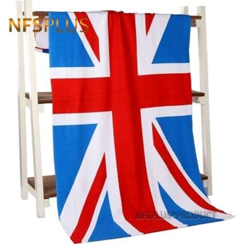 Microfiber Beach Towel 70x140CM Cute British UK Flag GB Great Britain Printed Quick Dry Super Absorbent Travel Sport Towel