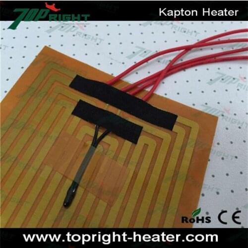 12V 40W Polyimide Flexible Adhesive Thermo Foil Heater Heating Film 75mm x 75mm