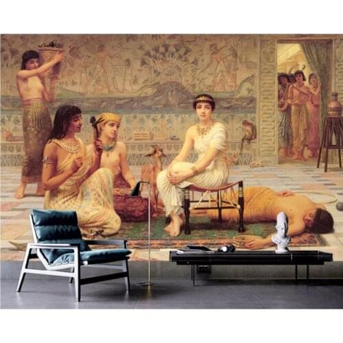 Custom photo 3d wallpaper European vintage oil painting palace life decor painting 3d wall murals wallpaper for walls 3 d