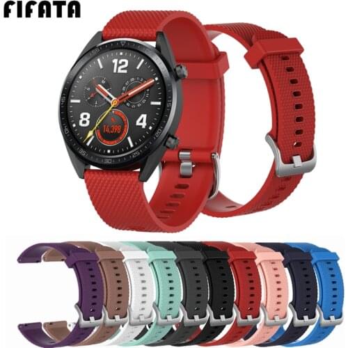 FIFATA 22mm Band Strap For Huawei Watch GT 2 Pro GT2 GT 2e Bracelet Watchbands For Honor Watch GS Pro Magic Silicone Wrist Strap