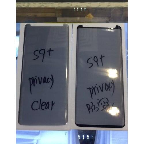 S9Plus Glass For Samsung Galaxy S8 S9 Plus Note 8 Case Friendly Privacy 3D Glass Screen Protector Anti-Sp y Tempered Glass