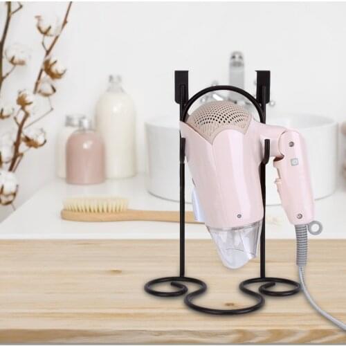European Style Hair Dryer Storage Rack Over Door Hair Care Styling Tool Rack Storage Organizer For Bathroom